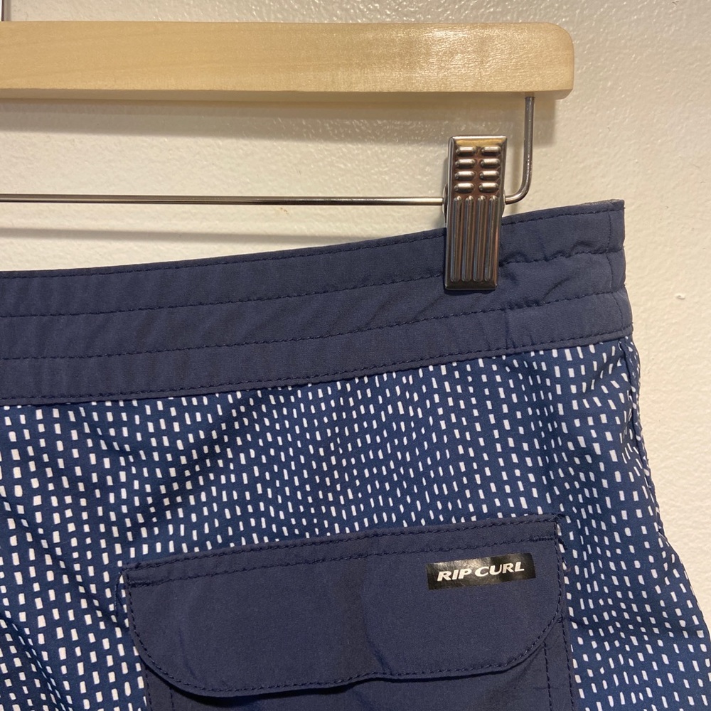 NWOT Rip Curl Mirage Ultimate Stretch Boardshorts Blue Dotted Mens 30x7.
